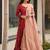 Red heavy digital printed heavy rayon  gown style