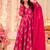 Rani pink heavy digital printed heavy rayon  gown style