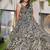 Black heavy digital printed heavy rayon  gown style