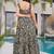 Black heavy digital printed heavy rayon  gown style