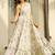 Cream heavy digital printed heavy rayon  gown style