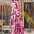 Light pink heavy digital printed heavy rayon  gown style