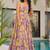 Yellow heavy digital printed heavy rayon  gown style