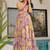 Yellow heavy digital printed heavy rayon  gown style
