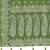 Green satin silk blend woven saree with silver zari border & blouse