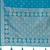 Teal blue satin silk blend woven saree with rich silver zari border