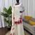 White and red embroidered suit set