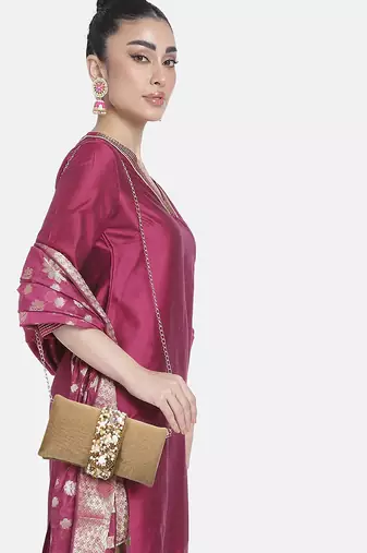 indian  gift for women evening bag clutch ethnic bride purse with drawstring