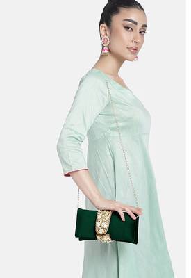 green clutch purses gift for women handmade evening bag stylish bridal fashion sling clutch bag 2