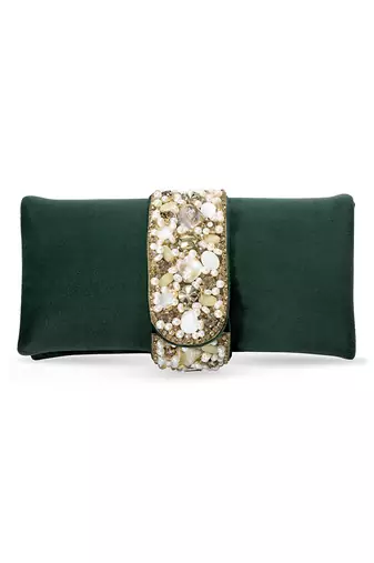green clutch purses gift for women handmade evening bag stylish bridal fashion sling clutch bag