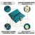 teal green embellished clutch bag ethnic purse for women & girls