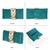 teal green embellished clutch bag ethnic purse for women & girls
