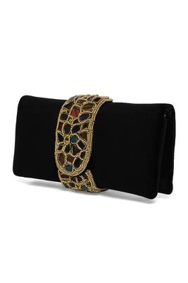 black clutch purses gift for women handmade evening sling handbag stylish bridal fashion clutch bag 4