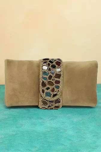 brown clutch purses gift for women handmade evening bag stylish sling bridal fashion clutch bag