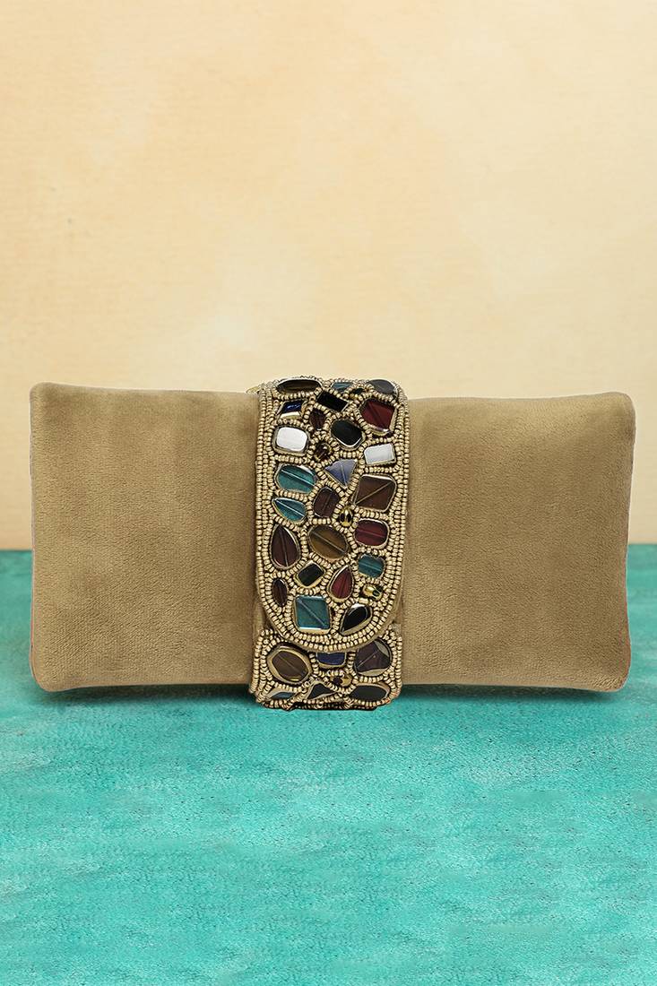 brown clutch purses gift for women handmade evening bag stylish sling bridal fashion clutch bag