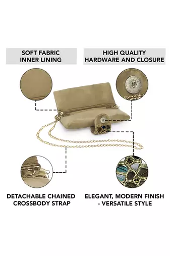brown clutch purses gift for women handmade evening bag stylish sling bridal fashion clutch bag
