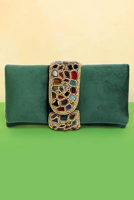 green clutch bag women handmade evening handbag stylish bridal purse fashion sling bag gift for women 1