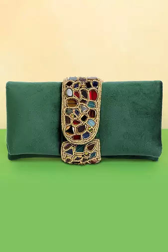 green clutch bag women handmade evening handbag stylish bridal purse fashion sling bag gift for women