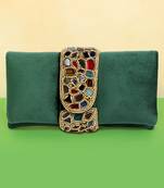 green clutch bag women handmade evening handbag stylish bridal purse fashion sling bag gift for women