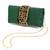 green clutch bag women handmade evening handbag stylish bridal purse fashion sling bag gift for women
