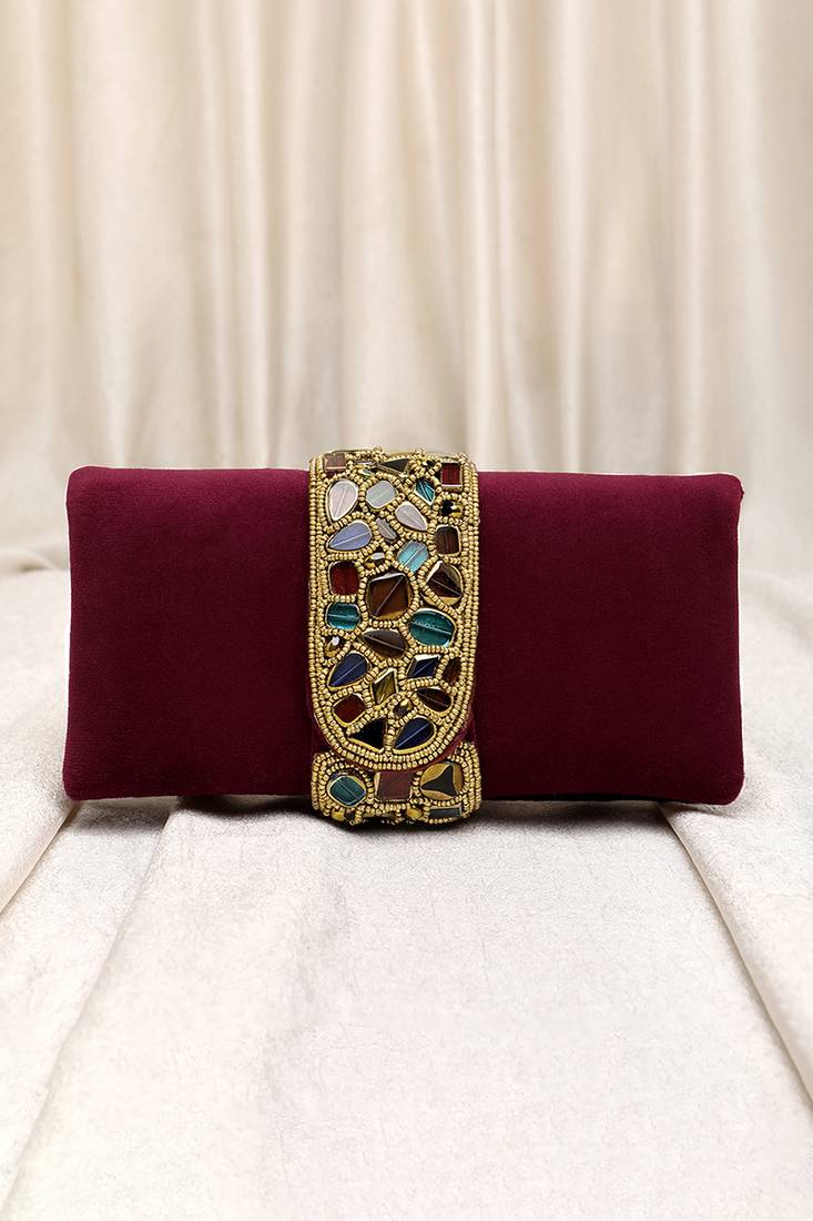 maroon clutch purses gift for women handmade evening bag stylish bridal fashion clutch bag