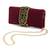 maroon clutch purses gift for women handmade evening bag stylish bridal fashion clutch bag