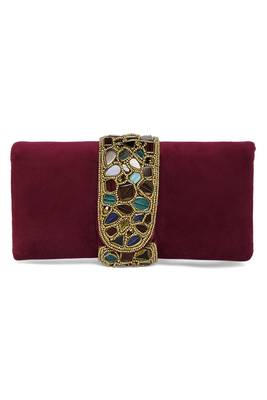 maroon clutch purses gift for women handmade evening bag stylish bridal fashion clutch bag 4