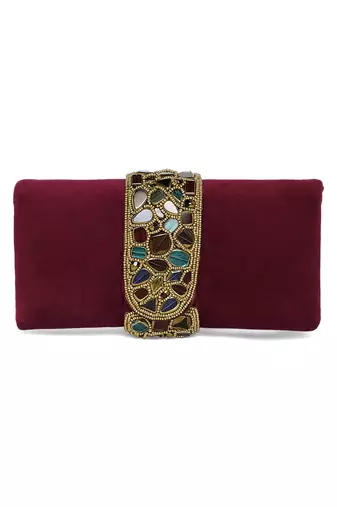 maroon clutch purses gift for women handmade evening bag stylish bridal fashion clutch bag