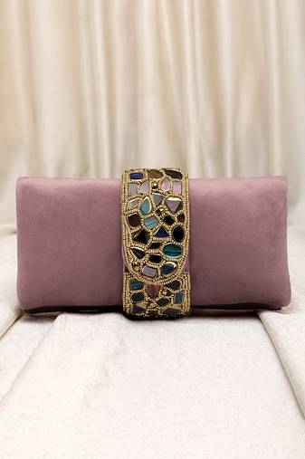pink clutch purses gift for women handmade evening handbag stylish bridal fashion clutch bag