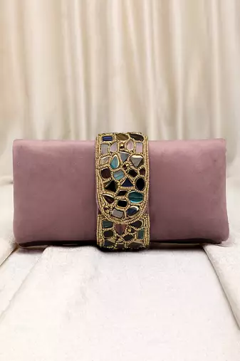 pink clutch purses gift for women handmade evening handbag stylish bridal fashion clutch bag