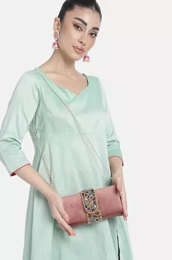 pink clutch purses gift for women handmade evening handbag stylish bridal fashion clutch bag