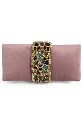 pink clutch purses gift for women handmade evening handbag stylish bridal fashion clutch bag 4