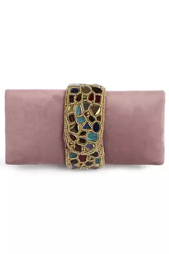 pink clutch purses gift for women handmade evening handbag stylish bridal fashion clutch bag