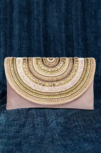 peach clutch purses gift for women handmade evening handbag stylish bridal fashion clutch bag