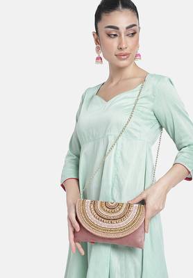 peach clutch purses gift for women handmade evening handbag stylish bridal fashion clutch bag 2