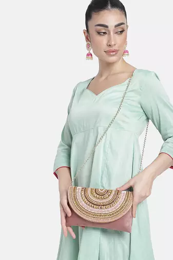 peach clutch purses gift for women handmade evening handbag stylish bridal fashion clutch bag