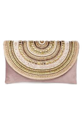 peach clutch purses gift for women handmade evening handbag stylish bridal fashion clutch bag 5