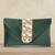 indian  gift for women evening bag clutch ethnic bride purse with drawstring green