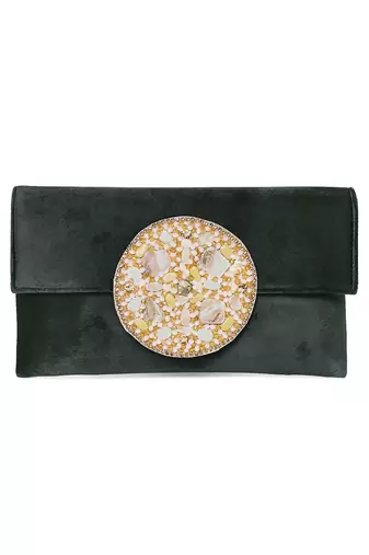 black velvet fabric clutch purse for women girls handmade evening handbag party bridal bag
