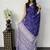 Purple Color Mirror Work Satin Saree