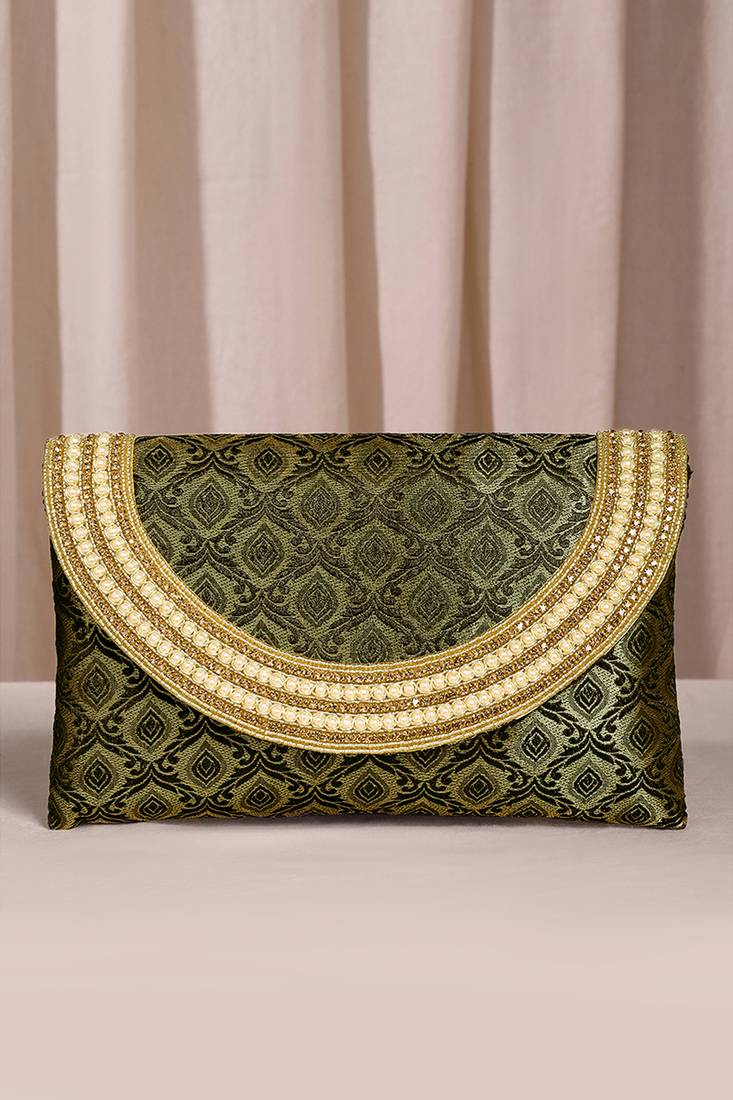 black clutch purse handmade evening bag for women & girls