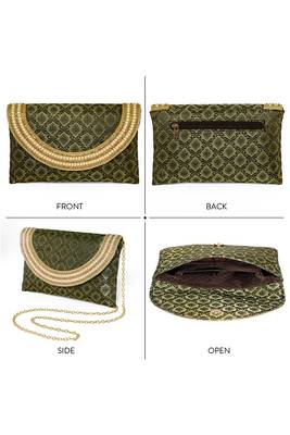 black clutch purse handmade evening bag for women & girls 3
