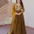 Mehendi silk readymade anarkali suit with embroidery & zari sequin  work