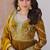 Mehendi silk readymade anarkali suit with embroidery & zari sequin  work