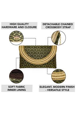 black clutch purse handmade evening bag for women & girls 5