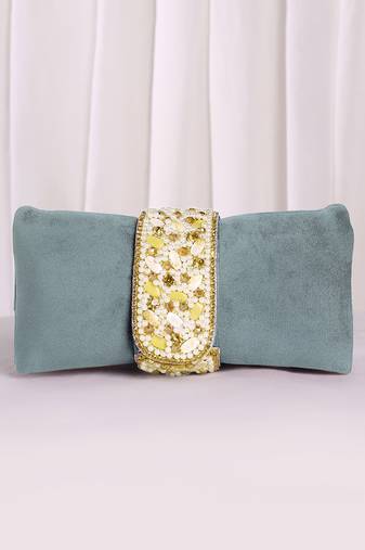 grey clutch purse for women handmade evening sling purse for girls