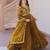 Mehendi silk readymade anarkali suit with embroidery & zari sequin  work