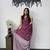 Wine Color Mirror Work Satin Saree