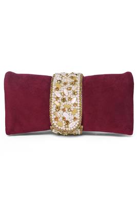 maroon clutch purse for women handmade evening sling purse for girls 2