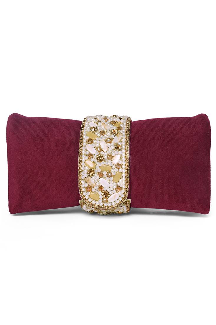 maroon clutch purse for women handmade evening sling purse for girls